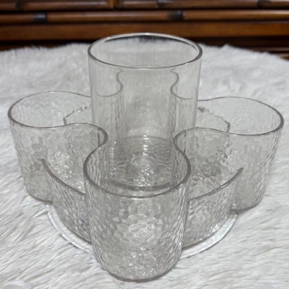 Acrylic 5 Tier 72 Bottle Nail Polish Organizer + 9 Section Spin Brush Caddy Set - Picture 12 of 15